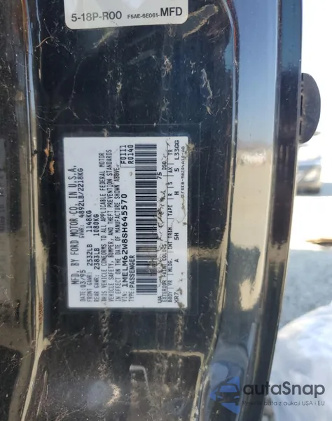 1995 Mercury Cougar Xr7 из США, поврежденный, VIN 1MELM62W8SH645570